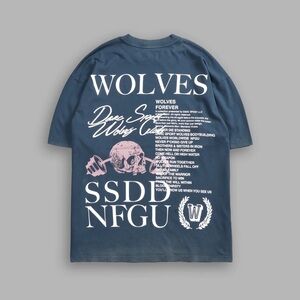 Darc Sport Wolves Graphic Tee - Blue